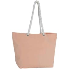 Kimood Washed Cotton Tote Bag - Light Peach - One Size