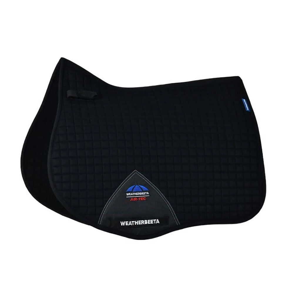 image 1 of Weatherbeeta Air-Tec All Purpose Horse Saddlepad | Black | Black | 24.5in x 25in | 1