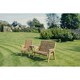 image 2 of Valley Trio Set - Timber - L100 x W170 x H95 cm - Garden Furniture - Fully Assembled - Set of Waterproof Cushions Included