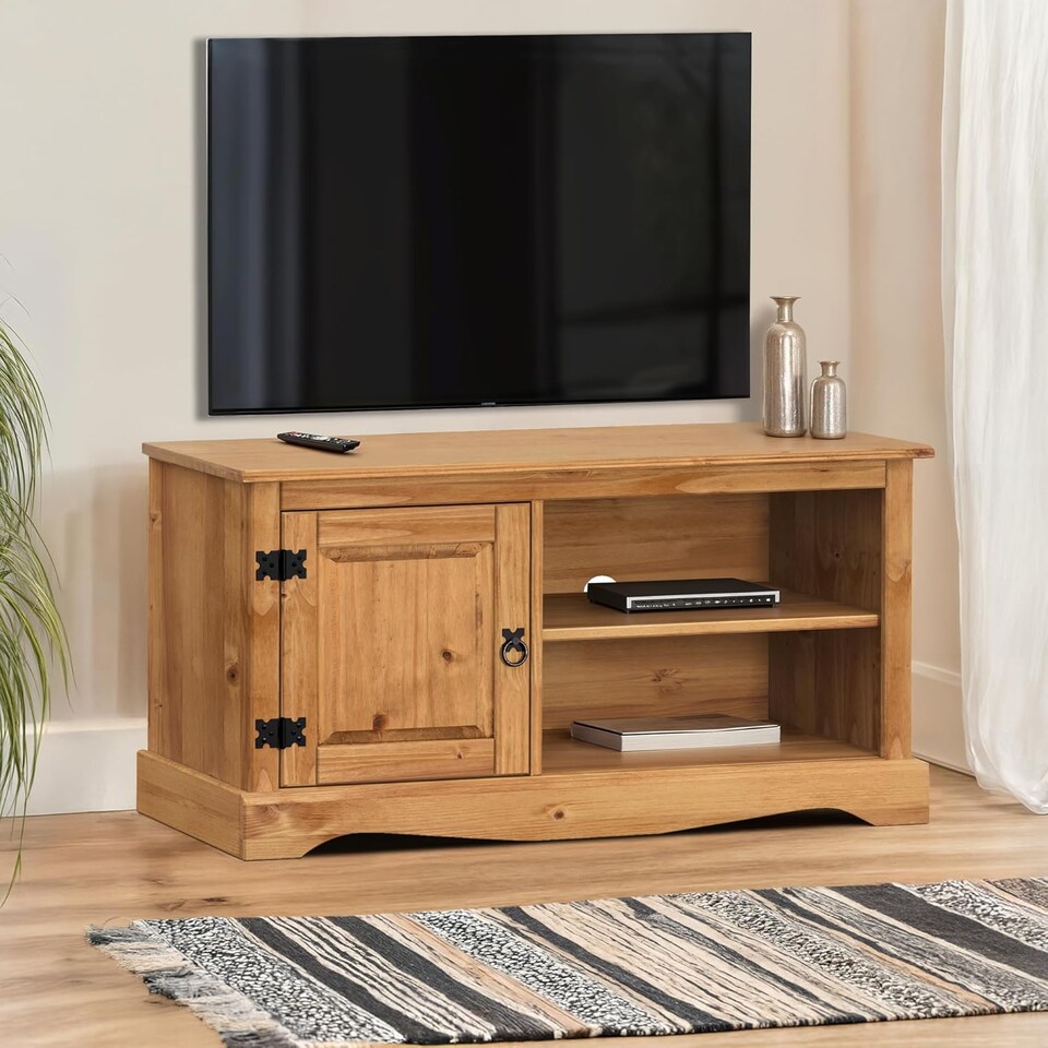 Mercers Furniture Corona 1 Door Media Unit 1 Shelf TV Stand