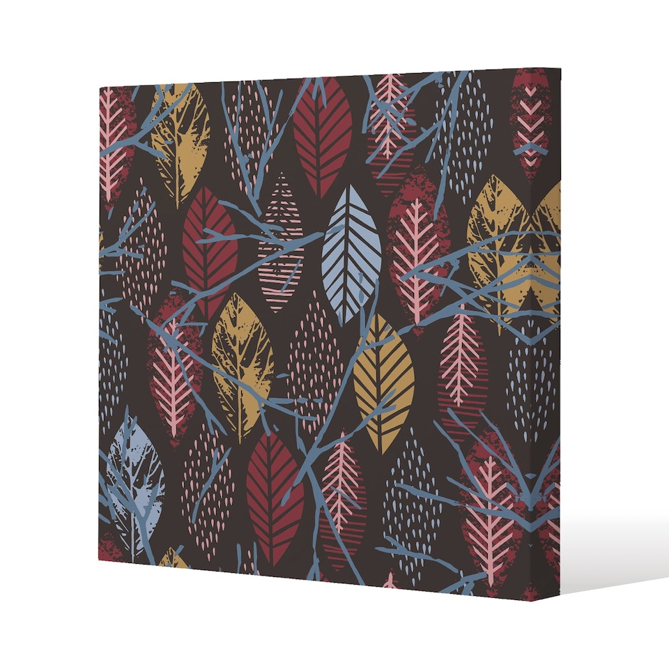 Prints Of Autumn Leaves (Canvas Print) / 46 x 46 x 4cm | Multi