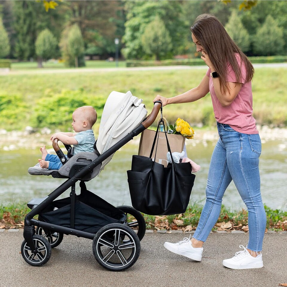 image 1 of ONCO Baby Pram Buggy Clips 2 Pack | Universal Pushchair Bag Hooks for Shopping Bags & Changing Bags