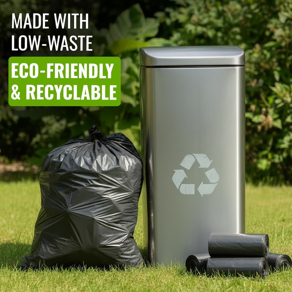 image 1 of Ecobag Super Heavy Duty Refuse Sacks Extra Strong Leak Resistant Bin Bags