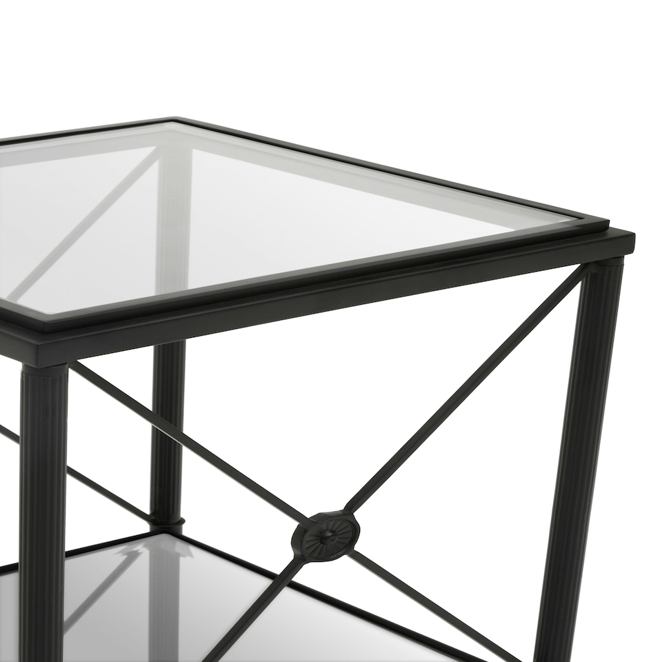 image 1 of Interiors by Premier Square Black Finish Side Table Black