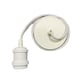 image 4 of CGC CASSIE Matt White 1.5m adjustable E27 Ceiling Pendant and Matching ceiling Rose White
