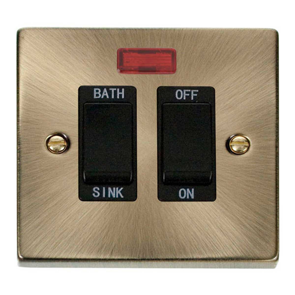 SE HOME Antique Brass 20A DP Sink bath Switch Brown Antique Brass