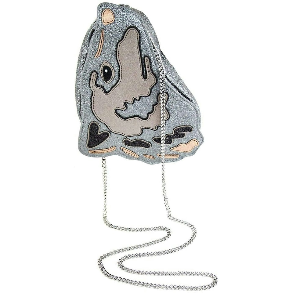 image 1 of Danielle Nicole Hufflepuff Harry Potter Crossbody Bag - Silver/Grey - One Size Silver