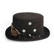 image 3 of Bristol Novelty Unisex Adults Steampunk Top Hat And Goggles - Black/Bronze - One Size One Size