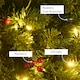 image 8 of HOMCOM 5FT Prelit Pencil Christmas Tree w/ LED Light, Berry, Xmas Decoration