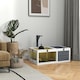 image 2 of PawHut Tortoise House, Wooden Tortoise Table w/ Wooden Lamp Holder - Grey