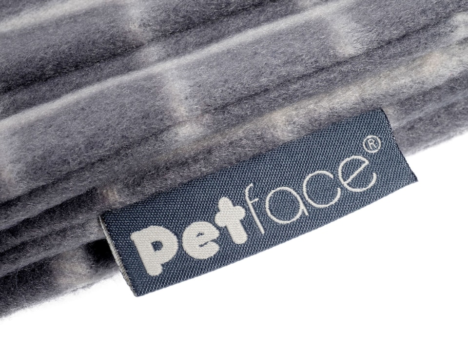 image 1 of PETFACE GREY WINDOW PANE CHECK PET COMFORTER BLANKET