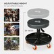image 5 of HOMCOM Workshop Stool, Rolling Mechanic Stool with Pneumatic Adjustable Height, 360 Degree Swivel, Padded Seat, Tool Tray, for Garage, Workshop, Auto Repair