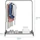 image 2 of House of Home Clothes Rail Garment Rack With Shoe Storage Shelf Adjustable Feet Easy Build