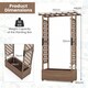 image 2 of COSTWAY Raised Garden Bed Planter Box Coffee Brown
