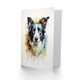 image 2 of Border Collie Lovers Watercolour Pet Blank Art Card