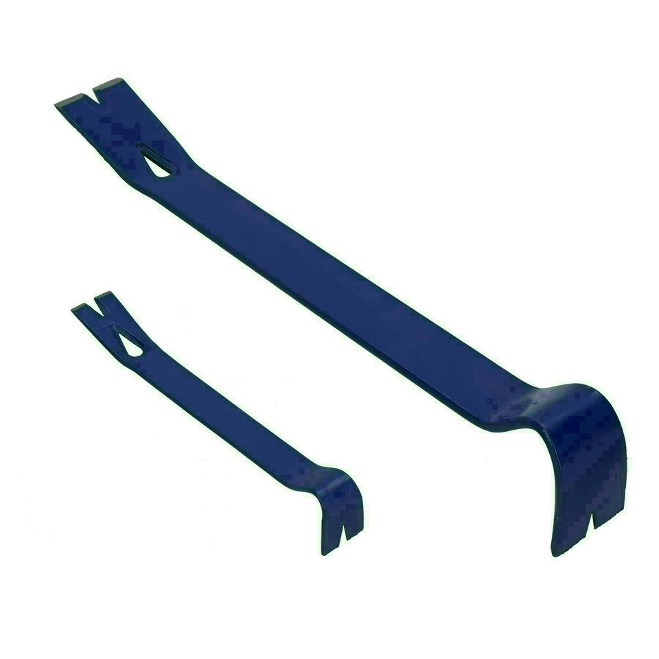 image 1 of 5pc Heavy Duty Pry + Wrecking Bars Flat Bars Aligning Bar Utility Crow Bar Set