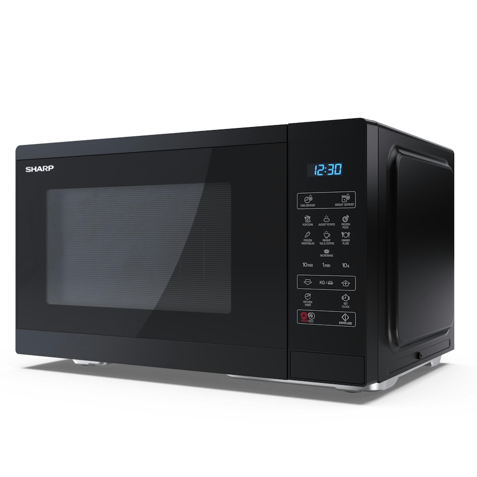 image 1 of Sharp 25L 900W Digital Microwave - Black