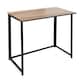 image 4 of House of Home Computer Desk Brown Wood Foldable Study Coffee Table Laptop Office PC Folding for Storage | Brown
