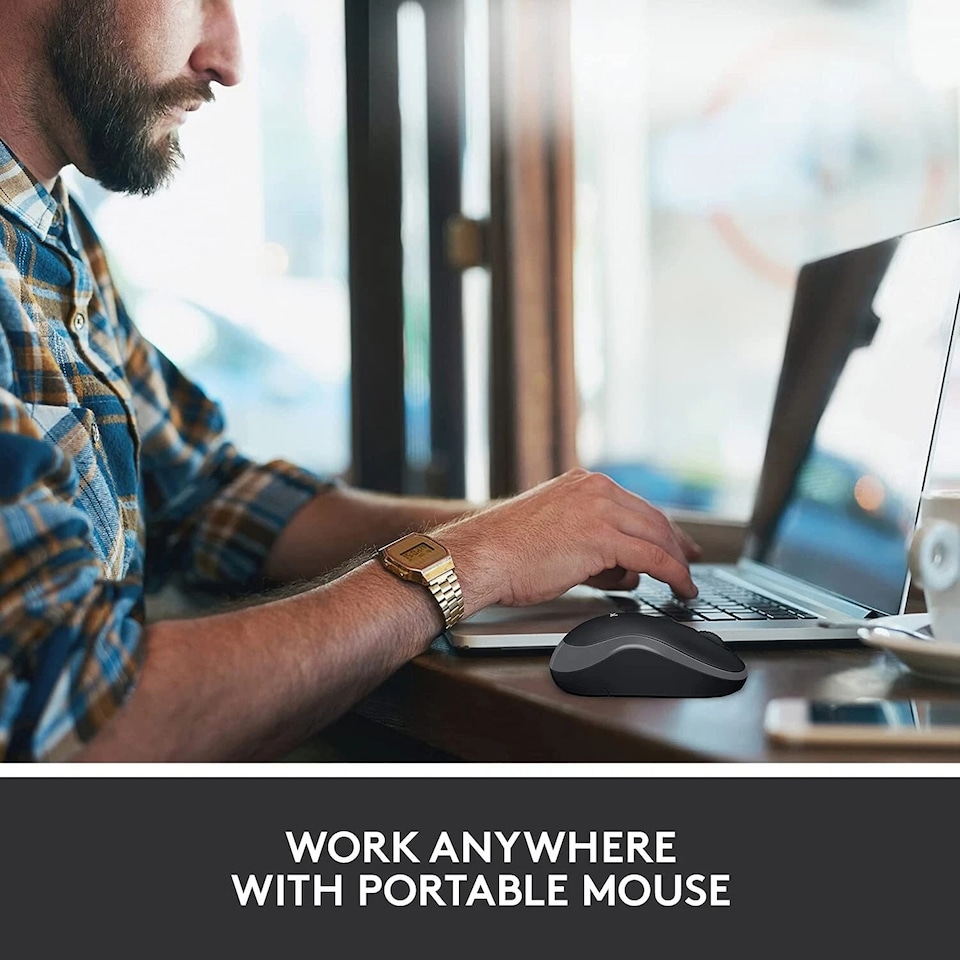 image 1 of Logitech M185 Wireless Mouse Gray
