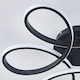 image 3 of Living and Home Acrylic Light-adjusted Petal LED Semi Ceiling Light - Black