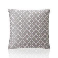 Two Tone Geometric Jacquard 45cm x 45cm Latte Cushion Set of 4 | Cream | White | 45cm x 45cm x 10cm | 4