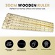 image 2 of 30cm Wooden Ruler by Janrax