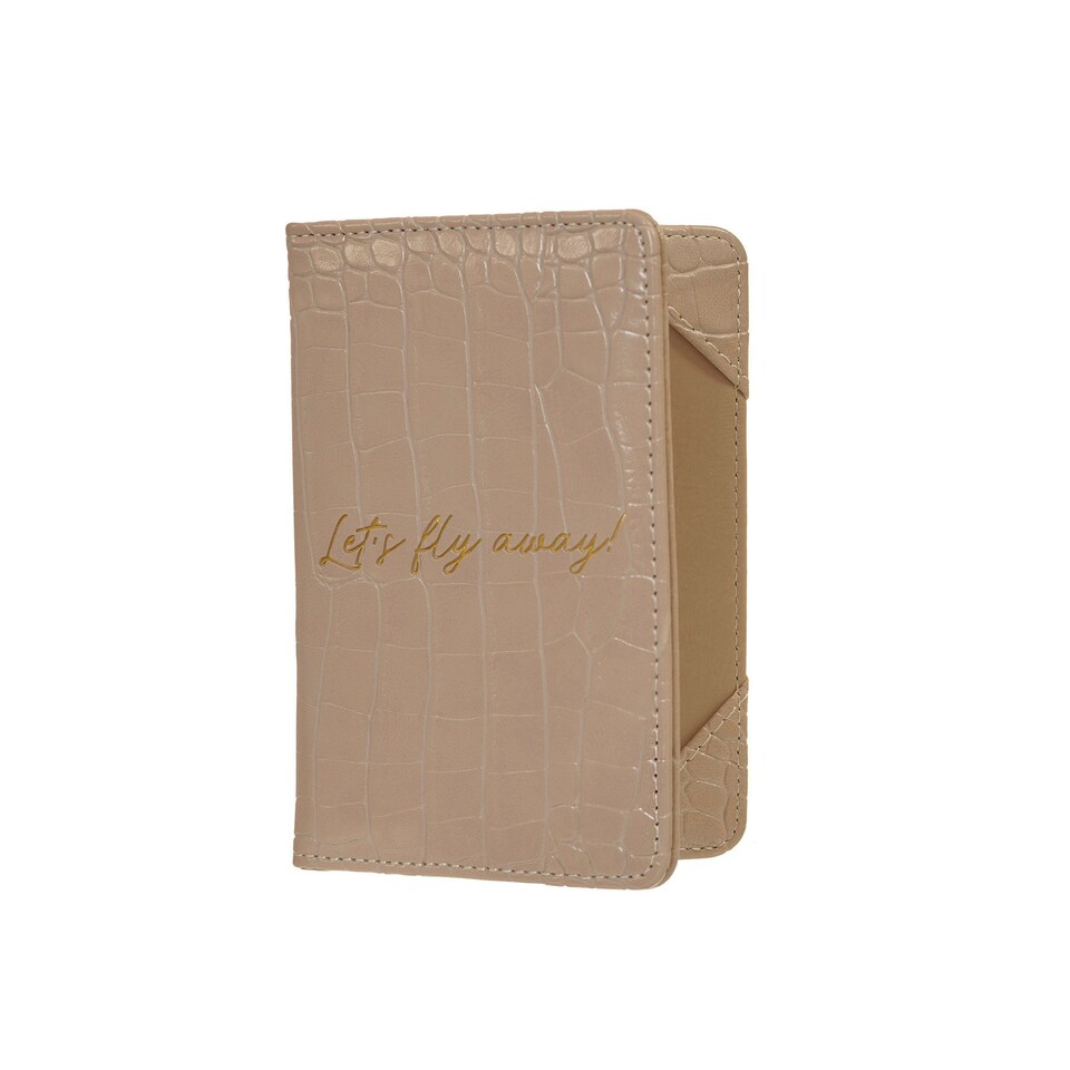 image 1 of Danielle Creations Taupe Passport Cover | Brown