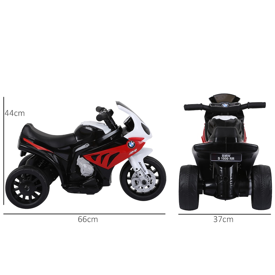 image 1 of HOMCOM Electric Kids Ride on motorcycle, BMW Licensed, Red