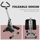 image 3 of HOMCOM Foldable Stepper Adjustable Step Machine w/ Handlebar LCD Display, White