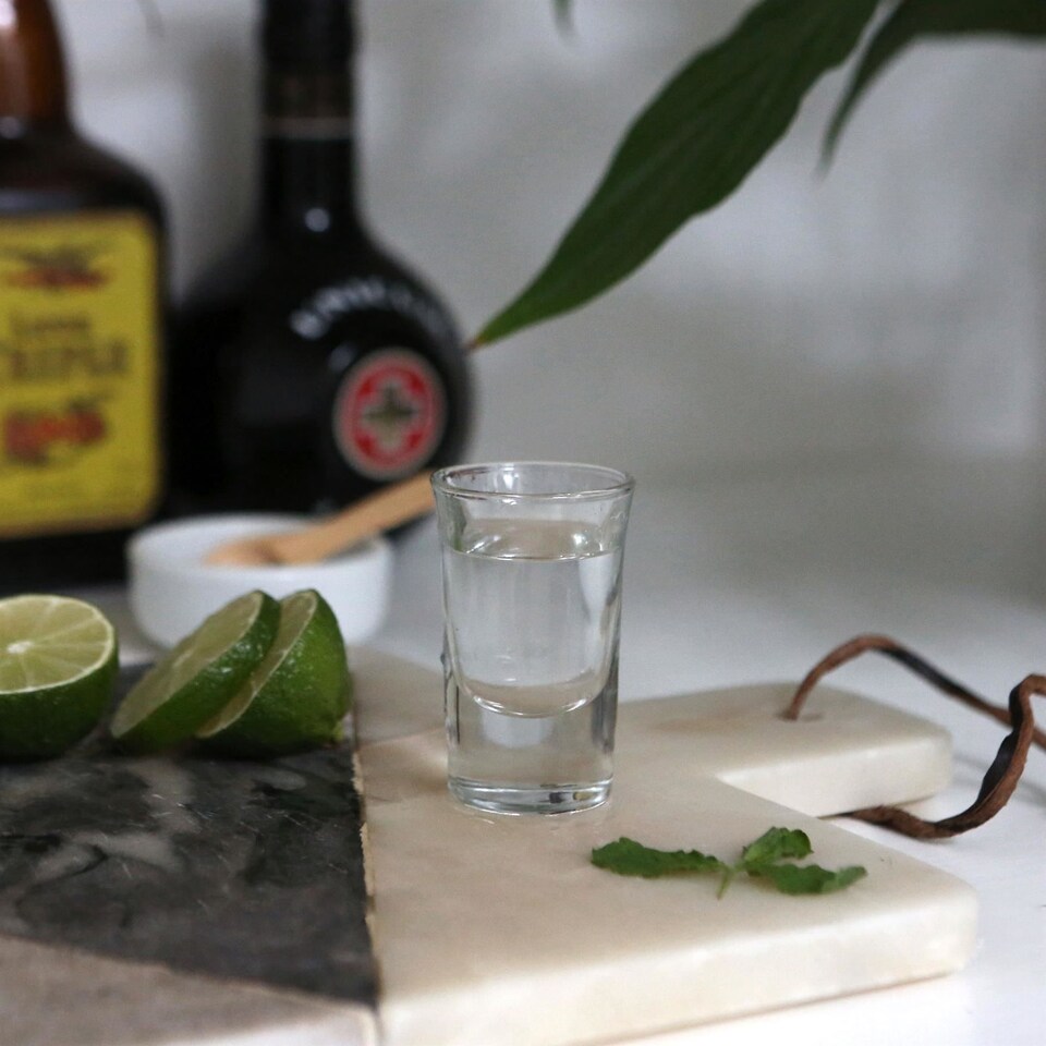 image 1 of Rink Drink Tall Shot Glasses - 25ml - Clear - Pack of 12 | Clear | Clear