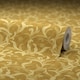 image 4 of Antique Leaf Wallpaper in Ochre Multi