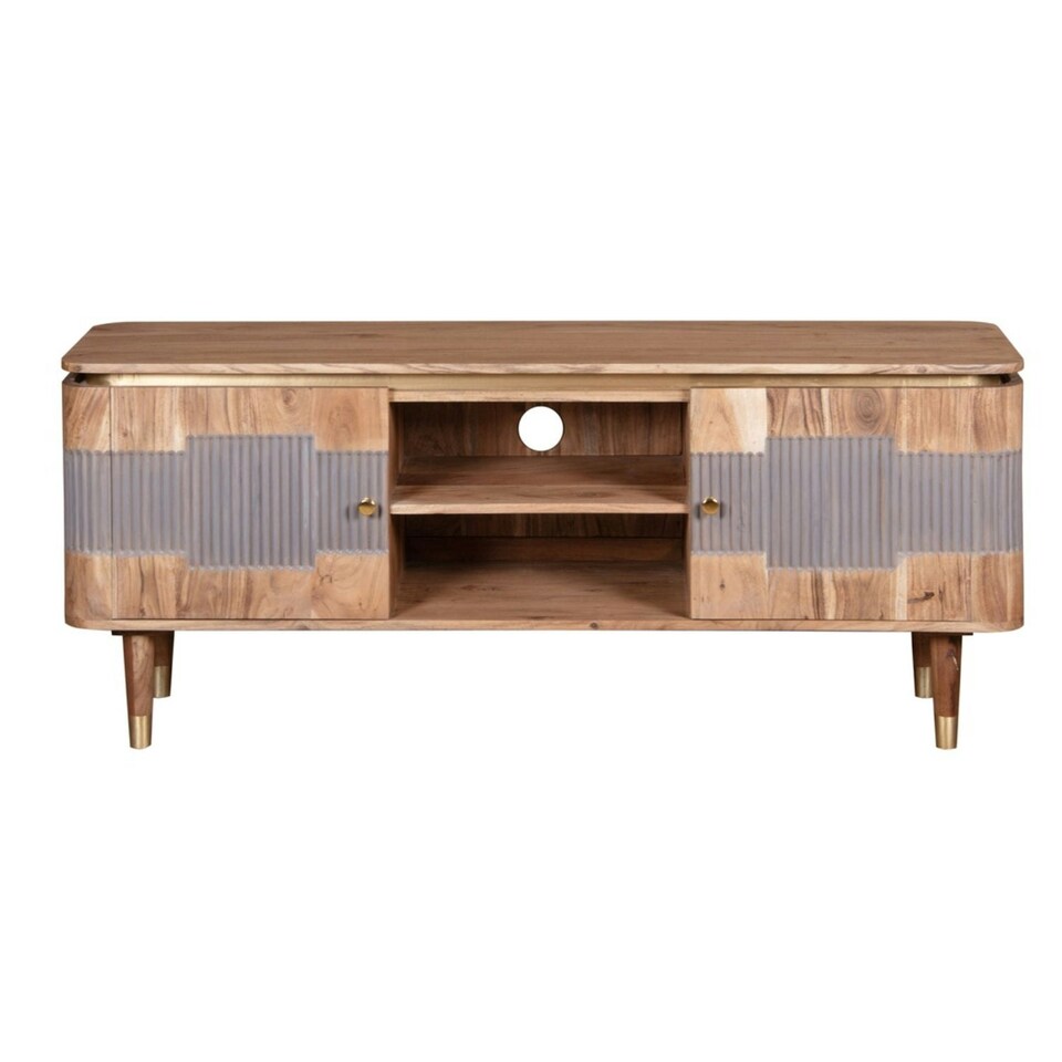 image 1 of Alaina Acacia Wood TV unit