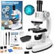 image 2 of Kids Microscope Kit - Portable Science Set with LED Light, Smartphone Holder & 15 Accessories Educational STEM Toy