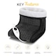 image 4 of MONHOUSE Electric Foot Warmer - Cold Feet Warmers for Home Use and Office Under Table Desk - Soft and Breathable Heating Pad - Comfort Heat Therapy - Dark Grey