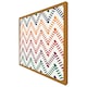 image 1 of Freehand horizontal zigzag and chevron stripes (Picutre Frame) Brown | Oak | S