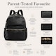 image 8 of Allis Lux Baby Changing Backpack - Black