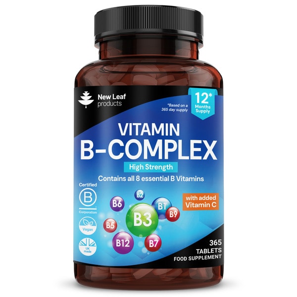 Vitamin B Complex - High Strength Tablets - All B Vitamins
