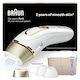 image 1 of Braun IPL Silk-Expert Pro 5, At Home Hair Removal Germanyvice with Vanity Case, White/Gold, PL5347