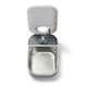 image 7 of Closer Pets One-Meal Automatic Dry/Wet Food Pet Feeder with Stainless Steel Bowl Inserts (C100) White