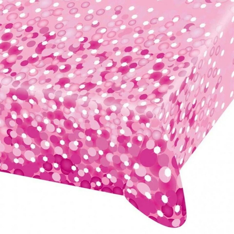 Amscan Paper Sparkle Party Table Cover - Pink - One Size