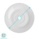 image 4 of Argon Tableware 12 Piece Classic White Cappuccino Cup & Saucer Set - 320ml