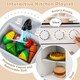 image 9 of COSTWAY Kids Kitchen Playset Toddler Pretend Play Kitchen w/Cooking Sounds-White