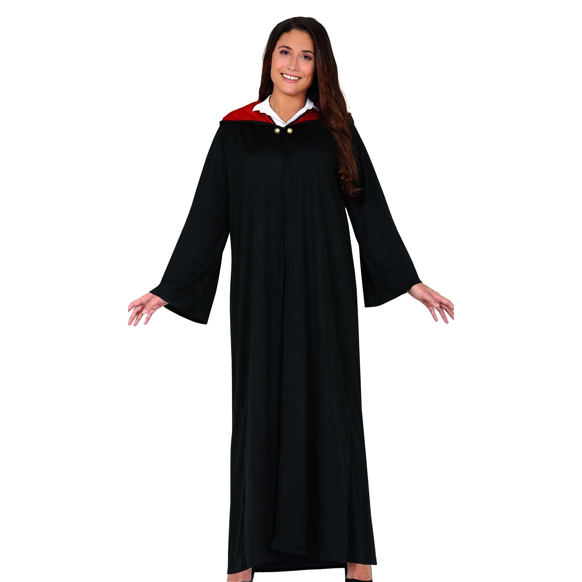 Fiestas Guirca Womens/Ladies Student Of Magic Costume Top Set Black Black/Red 8-10 years 1