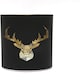 image 3 of 17cm Christmas Decorated Vase Led Black Glass Vase / Stags Head