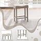 image 3 of COSTWAY 4-Piece Height Bistro Table and Saddle Seat Stools