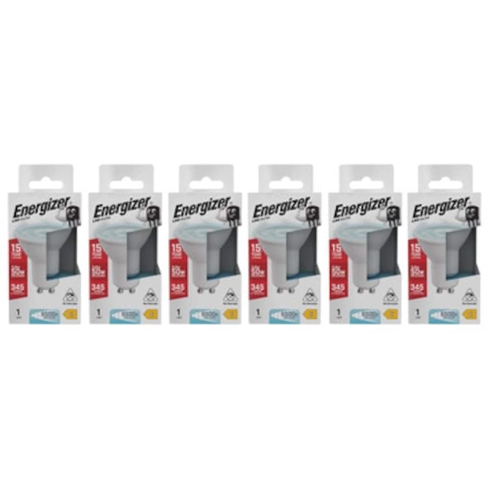image 1 of Energizer LED GU10 345lm 3.6W 6500K (Daylight) Light Bulb - Pack of 6
