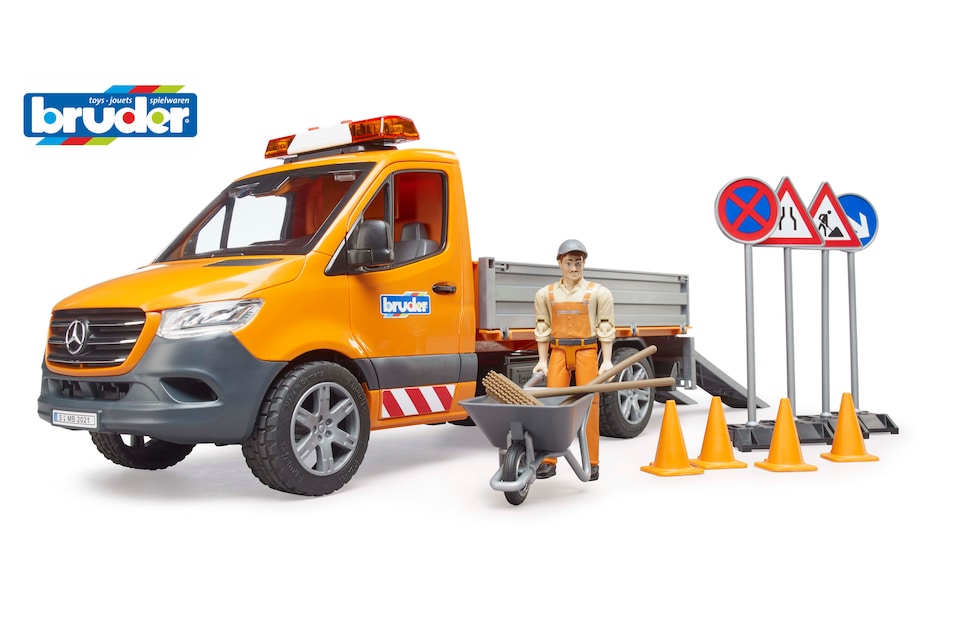 image 1 of Bruder MB Sprinter Municipal with driver, L S Module and access. Delivery Vehicle Playset