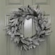 image 1 of 45cm Snow Flocked Wreath 84 Mixed PE/PVC Tips
