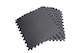 image 1 of 8pcs Black EVA Gym Flooring Puzzle Mat 60x60cm Interlocking Non Slip Floor Tiles for Home Workout, Yoga & Fitness | Black