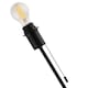 image 2 of Traditional and Classic Table Lamp Base in Matte Black with Pull Cord Switch | Black